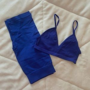 Free People Intimately Seamless Rib Bike Short & Sports Bra
